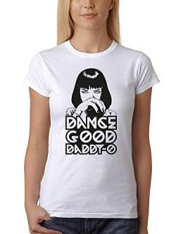 clothinx Damen T-Shirt Fit Mia Dance Good Daddy O Weiß Gr. L von clothinx