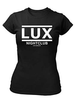 clothinx Lucifer Lux Club Damen T-Shirt Fit Schwarz Gr. S von clothinx