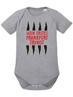 clothinx Mein Erstes Frankfurt Trikot Für Fussball Fans Baby Body Bio Sports Grey Gr. 68 von clothinx