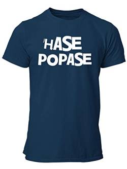 clothinx Ostern Hase Popase Männer T-Shirt Bio & Fair Navy/Weiß Größe L von clothinx