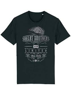 clothinx Peaky Blinders Shelby Brothers Limited | Gangs of Birmingham Design - ideal Für Serien-Fans | Versüß dir die Wartezeit auf die Neue Staffel Herren T-Shirt Bio und Fair Schwarz Gr. 3XL von clothinx