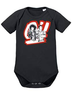 clothinx Skinhead & Punk United OI Baby-Body Bio Schwarz Gr. 50-56 von clothinx