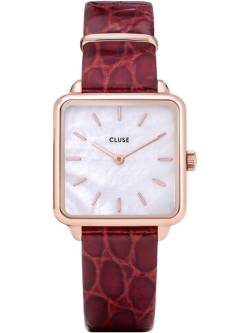 La Bohème Leather, Rose, White Pearl/Red Alligator von cluse