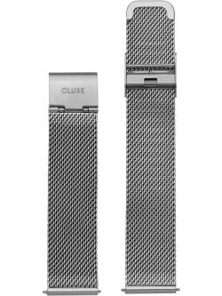 Minuit Strap Mesh Silver 16 mm von cluse