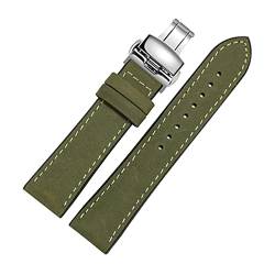 20mm/22mm/24mm Herren Classic-Kuh-Leder und Silikon-Uhrenarmband-Armband-Armbänder Pin Schnalle/Faltschließe Uhrenarmband-Ersatz, 20mm von cocolook