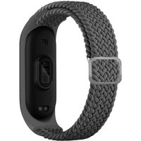 cofi1453 Armband Strap Stoff Ersatzarmband kompatibel mit Xiaomi Mi Band 6 / 5 / 4 / 3 geflochtenes Stoffarmband von cofi1453