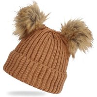 cofi1453 Bommelmütze Wintermütze weicher Warmer Bommelmütze Strickmütze Herren Damen Unisex von cofi1453