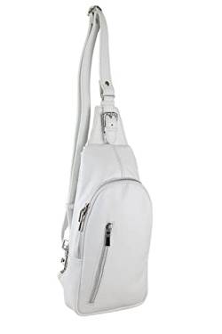 collezione alessandro Brusttasche Betty echtes Leder, viele Fächer 34cm x 16cm x 5cm von collezione alessandro