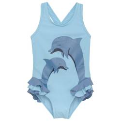 Color Kids - Kid's Swimsuit with Application - Badeanzug Gr 98 blau von color kids