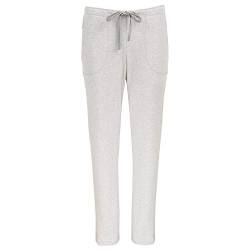 comazo earth Damen Jogginghose/Freizeithose Reine Bio-Baumwolle, Grau Melange, Gr. 38 von comazo earth