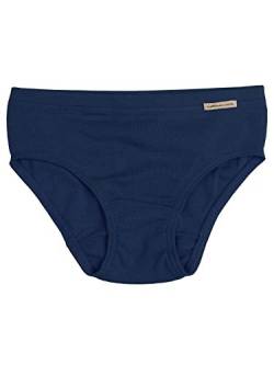 comazo Kinder Mädchen Slip Bio-Baumwolle, Marine, Gr. 128 von comazo