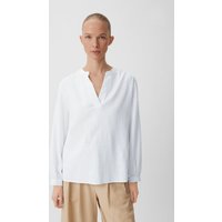 comma casual identity 3/4-Arm-Shirt Bluse aus Viskosemix Raffung, Stickerei von comma casual identity