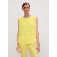 Comma Blusentop Bluse mit Plisséefalten von comma