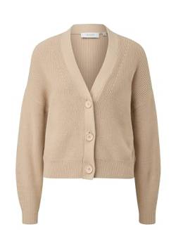 Comma CI Strickjacke aus Baumwolle, beige, size: 38 DE von comma