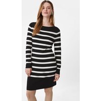 Comma Minikleid Gestreiftes Kleid aus Feinstrick von comma