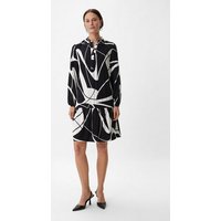 Comma Minikleid Kleid aus Viskose mit All-over-Print Volants von comma