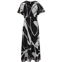 Comma Sommerkleid Kleid, GREY/BLACK von comma