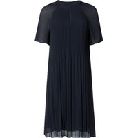 comma, Cocktailkleid, Plissee, Knielänge, für Damen, blau, 40 von comma,