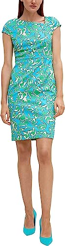 comma Damen 2132866 Kleid, Blau 62c7, 40 EU von comma