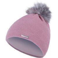 compagno Bommelmütze (1-St) Wintermütze Strickmütze Damen Metallic-Garn Mütze Beanie von compagno