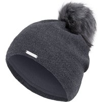 compagno Bommelmütze (1-St) Wintermütze Strickmütze Damen Metallic-Garn Mütze Beanie von compagno