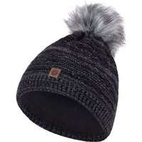 compagno Bommelmütze (1-St) Wintermütze Strickmütze Damen Pailetten Damenmütze Beanie von compagno