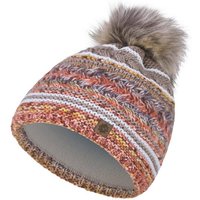 compagno Bommelmütze (1-St) Wintermütze Strickmütze Damen Winter gefüttert Beanie von compagno