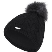 compagno Bommelmütze (1-St) Wintermütze gefüttert Strickmütze Damen Mütze Winter Beanie von compagno