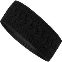 compagno Stirnband (1-St) Stirnband gefüttert Damen Strickband Winterstirnband Ohrenschützer Band Kopfband Winter von compagno