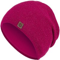 compagno Strickmütze (1-St) Damen Beanie Wintermütze Metallic-Garn Winter Mütze gefüttert von compagno