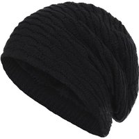 compagno Strickmütze (1-St) Wintermütze warm gefütterte Mütze mit Wabenmuster Beanie meliert von compagno