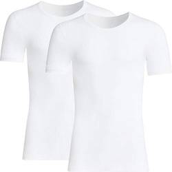 Con-ta Herren-Unterhemd, 1/2-Arm 2er-Pack Doppelripp Größe 6 von con-ta