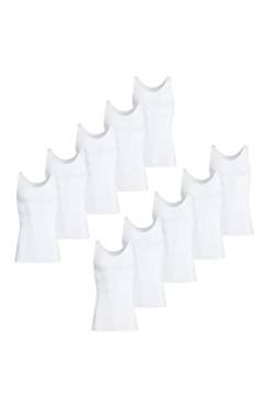 Conta DOPPELRIPP Unterhemd, Unterwäsche für Herren, klassisch bequemes Oberteil, aus 100% Baumwolle, weiß | 10er Spar-Pack, Gr.: 10/4XL von con-ta