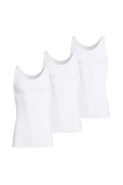 Conta DOPPELRIPP Unterhemd, Unterwäsche für Herren, klassisch bequemes Oberteil, aus 100% Baumwolle, weiß | 3er Spar-Pack, Gr.: 8/XXL von con-ta