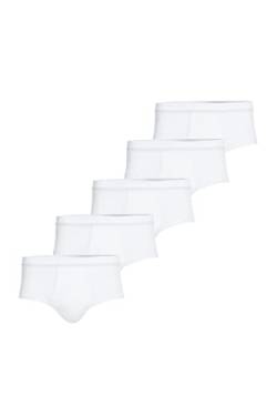 Conta Slip mit Eingriff Spar-Pack, Bequeme Unterwäsche für Herren im klassischen Design, aus 100% Baumwolle, weiß | 5er Spar-Pack, Gr.: 10/4XL von con-ta