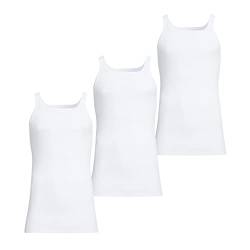 Conta Unterhemd, Achselhemd in Feinripp, klassich bequemes Oberteil, aus 100% Baumwolle, weiß | 3er Spar-Pack, Gr.: 5/M von con-ta