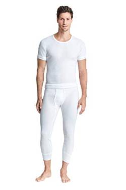 con-ta DOPPELRIPP Kurzarmshirt (3er Pack), Kurzarm Shirt, klassisches Oberteil für Herren, bequemes T-Shirt aus weicher Baumwolle, legere Bekleidung, in Weiß, Größe: 5 von con-ta