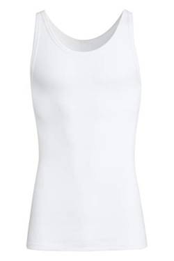 con-ta DOPPELRIPP Unterhemd, Unterwäsche für Herren, Unterhemd mit perfektem, Achselshirt aus weicher Baumwolle, Weiß | Einzelpack, 4XL von con-ta