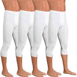 con-ta Herren-Unterhose, 3/4 lang 4er-Pack Doppelripp Größe 6 von con-ta