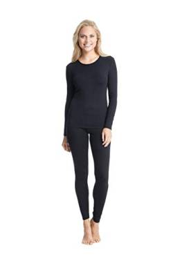 con-ta Langarm Shirt Modal, bequemes Basic Shirt für Damen, figurbetont, aus weichem Single-Jersey, Damenbekleidung, in Schwarz, Größe: 42 von con-ta