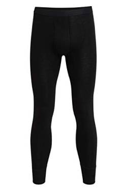 con-ta Lange Hose mit Eingriff, Unterhose für Herren, anschmiegsame Unterwäsche, Leggings aus weichem Angora und Baumwolle, in Schwarz, Größe: 6 von con-ta