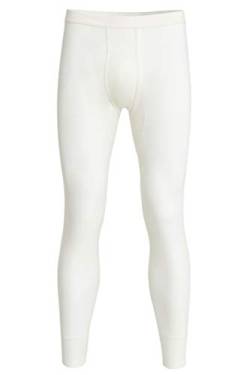 con-ta Lange Hose mit Eingriff, Unterhose für Herren, anschmiegsame Unterwäsche, Leggings aus weichem Angora und Baumwolle, in Wollweiß, Größe: 5 von con-ta