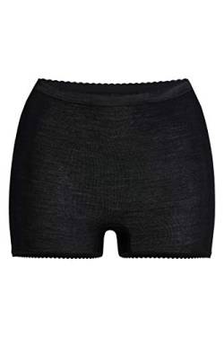 con-ta Pagenschlüpfer, weiche Unterwäsche aus Wolle und Modal, Bequeme Panty, warme Damenunterwäsche, in Schwarz, Größe: 42 von con-ta