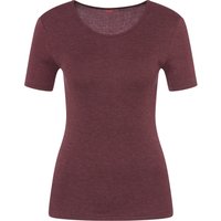 -con-ta- T-Shirt, Rundhals-Ausschnitt, uni, für Damen, rot, 42 von -con-ta-