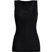 -con-ta- Tank Top, Spitze, uni, für Damen, schwarz, 40 von -con-ta-