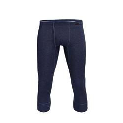 con-ta Thermo 3/4 Lange Hose mit Eingriff, Lange Unterhose für Herren, wärmende Unterwäsche mit natürlicher Baumwolle, Herrenbekleidung, Größe: M - 4XL von con-ta