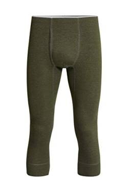 con-ta Thermo 3/4 Lange Hose mit Eingriff, Lange Unterhose für Herren, wärmende Unterwäsche mit natürlicher Baumwolle, Herrenbekleidung, Größe: M - 4XL von con-ta