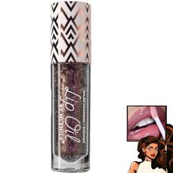 Miss Lady Diamond Black,Black Glitter Lipstick,Glitter Liquid Color Changing Lipsticks,Sparkling Glossy Liquid Lipstick Lip Gloss For Women (1PCS,#5) von cookx