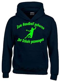 Hausaufgaben gefährden Meine Gesundheit ! Hoodie Sweatshirt mit Kapuze schwarz-Green Gr.140 cm von coole-fun-t-shirts