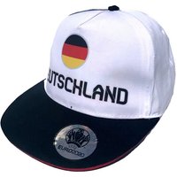 coole-fun-t-shirts Baseball Cap DEUTSCHLAND Kinder Basecap Schirmmütze Fußball EM Europameisterschaft Base und Snapback Jungen + Mädchen für Kita, Schule, Einschulung Gr.52 + 54 von coole-fun-t-shirts